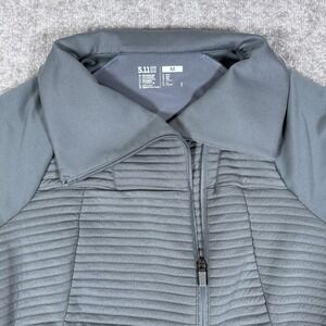 5.11 Tactical Jacket Women's Medium Gray Crystal Hybrid Full Zip‎ Asymmetrical